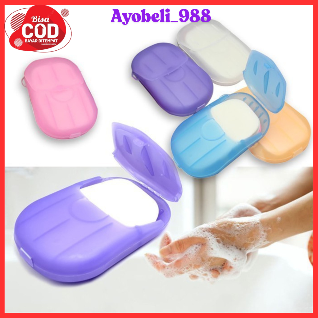 SABUN KERTAS SERBAGUNA / SABUN KERTAS TRAVELING SABUN PORTABLE / SABUN CUCI TANGAN KERTAS / PAPER