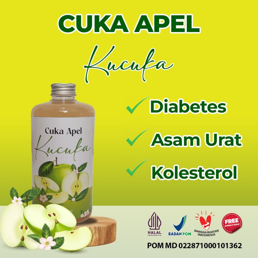 

Cuka Apel Kucuka Apple Cider Vinegar 100% Murni Organik Fresh With Mother 1 Liter Termurah