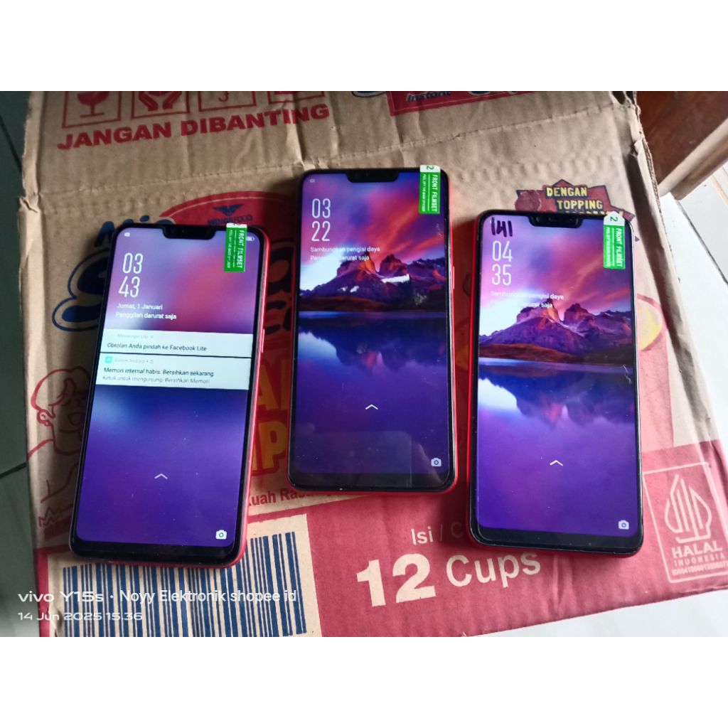 Android Second Original Oppo A3S Normal Siap Pakai CPH Random HP Murah