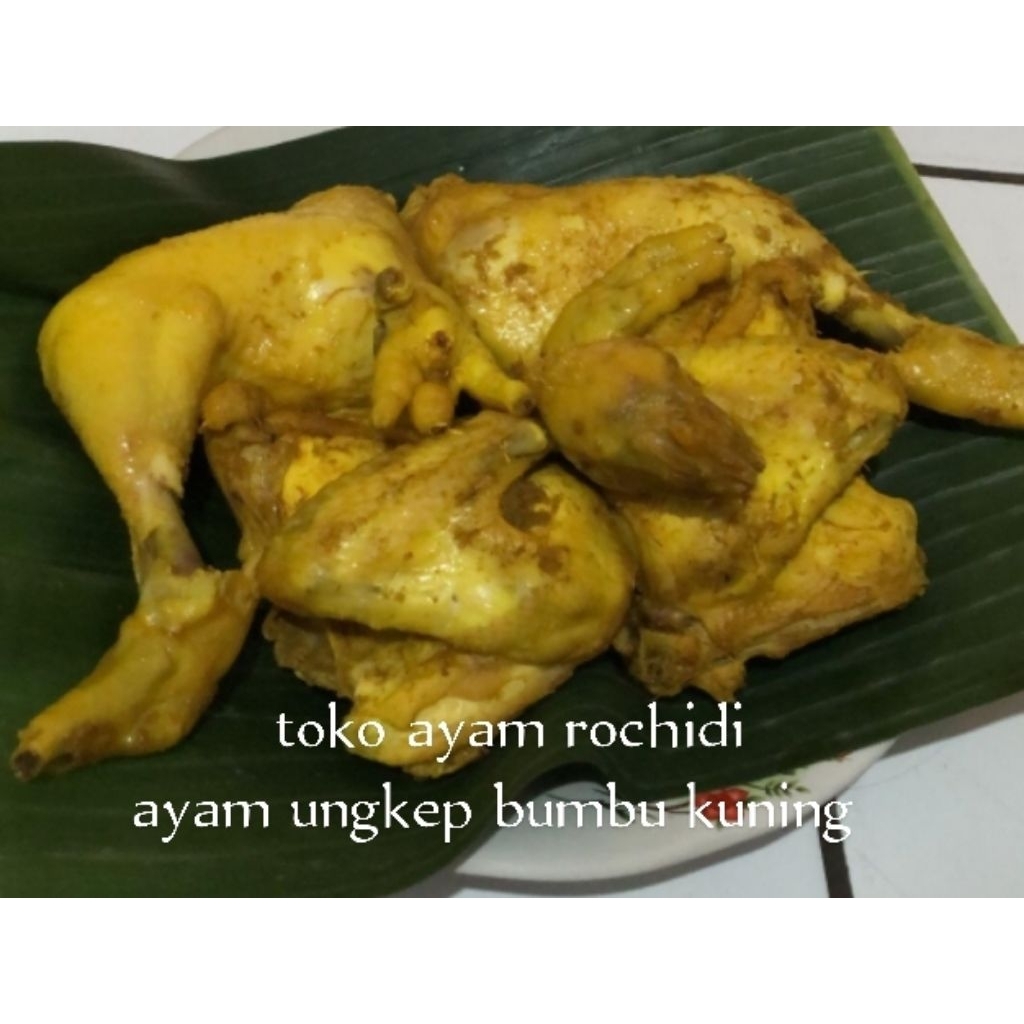 

AYAM KAMPUNG UNGKEP BUMBU KUNING FREE SAMBAL