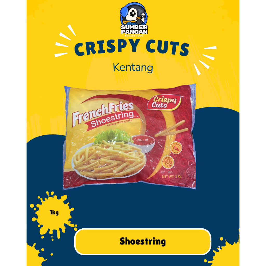 

Crispy Cuts Kentang Soestring 1kg & 2kg