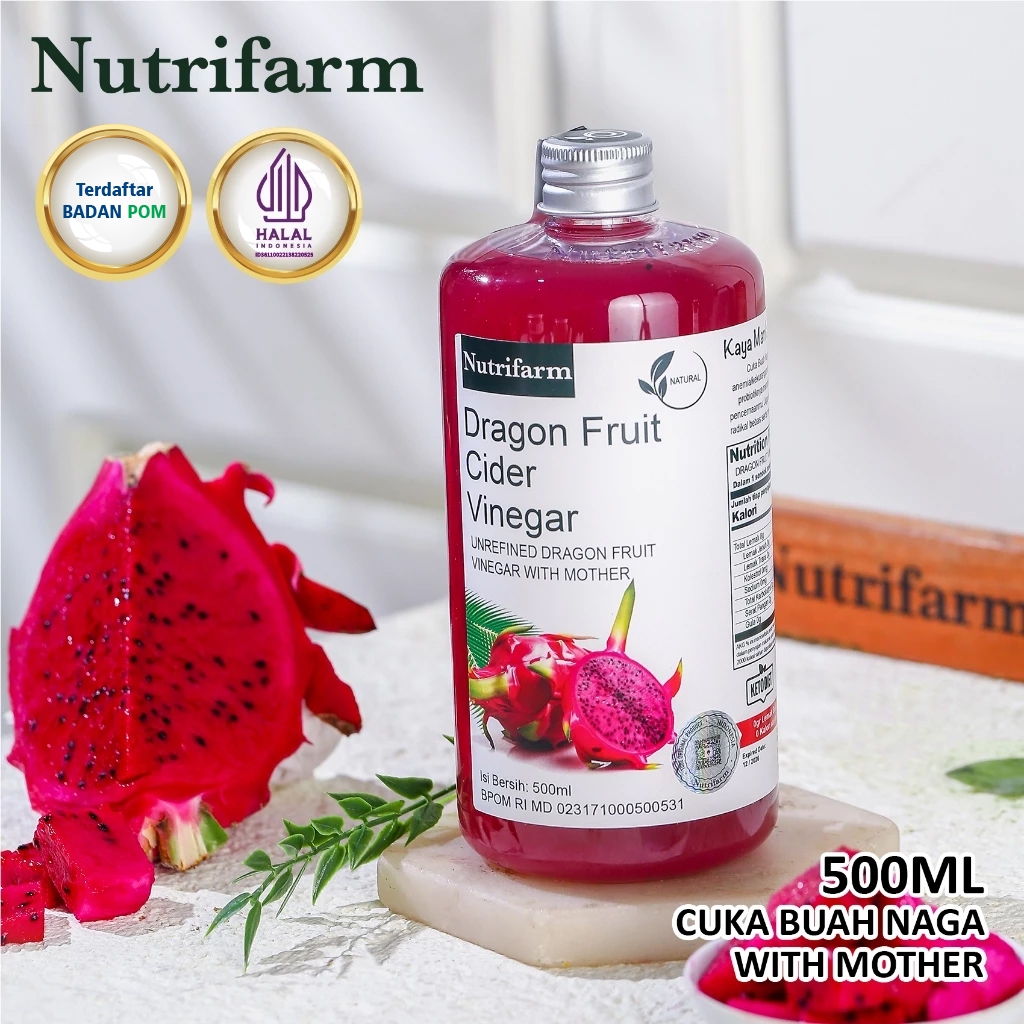 

Nutrifarm Cuka Buah Naga 500 ml With Mother