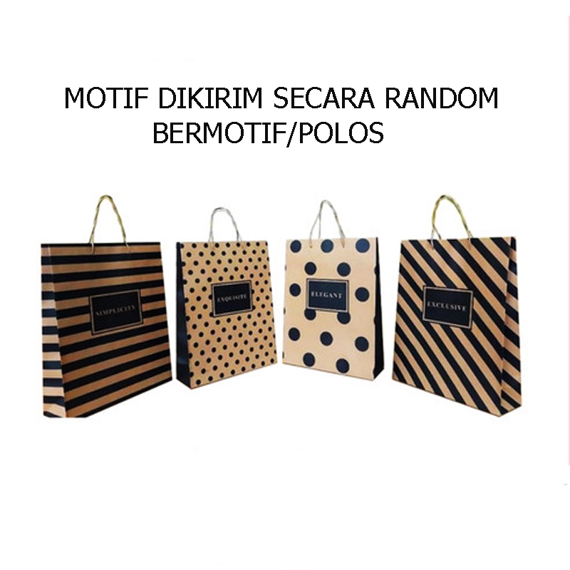 

KIKY PAPER BAG KRAFT JUMBO POLKADOT/BERMOTIF