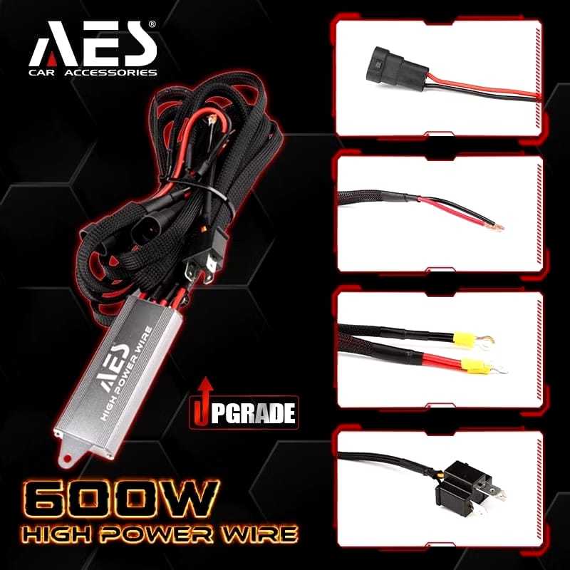 RELAY SET HIGH POWER 300 WATT PREMIUM QUALITY MERK AES BILED HID PROJECTOR