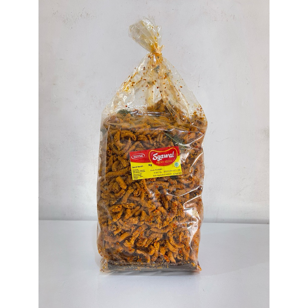 

Keripik Usus Pedas Basah Syawal 2 Kg 1 Ball