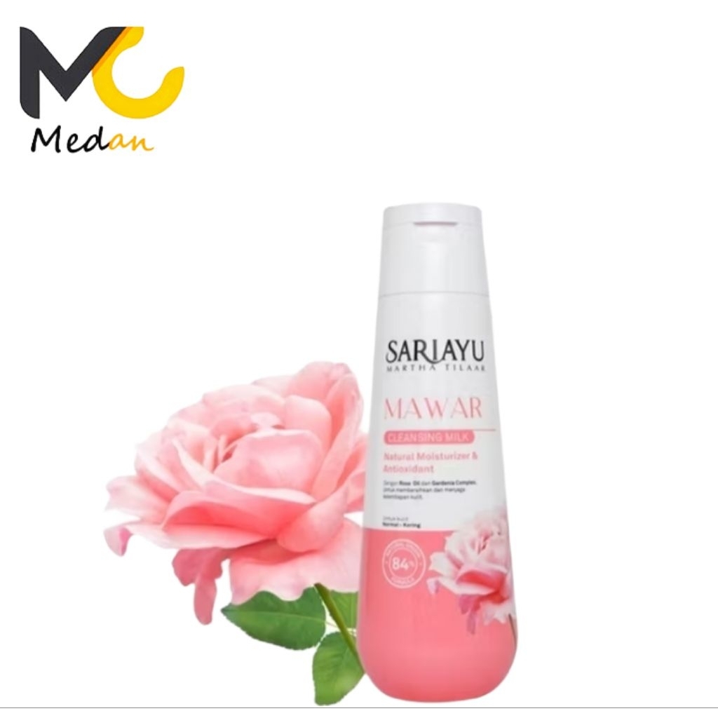 Sariayu Mawar Refreshing wajah toner penyegar wajah / milk cleansing pembersih wajah 150ml