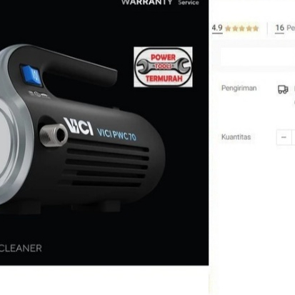 

Jet Cleaner VICI PWC 70 Steam Cuci Mobil Motor AC PWC70 High Pressure