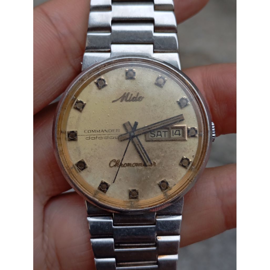 jam tangan mido commander datoday second bekas original