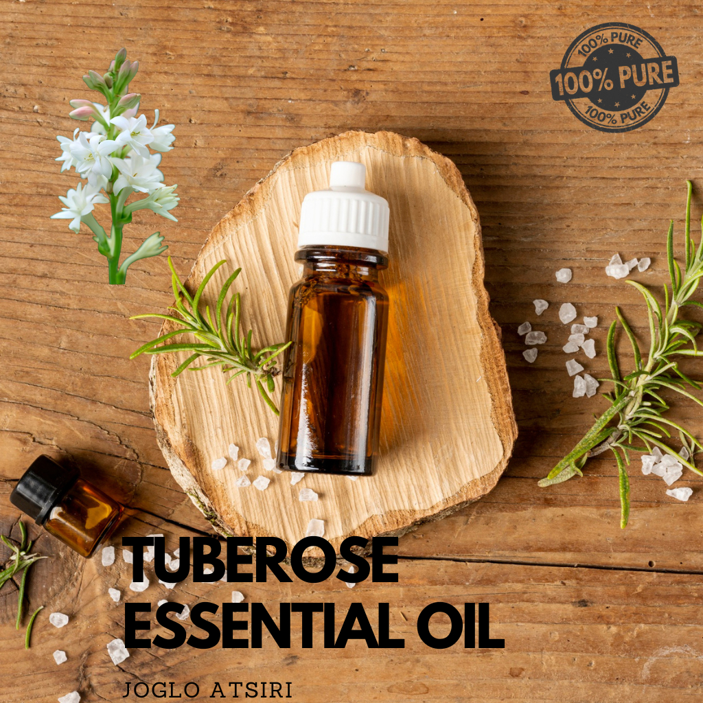 Tuberose Natural Organic Essential Oil 10ml MURNI 100% Minyak Atsiri Bunga Sedap Malam