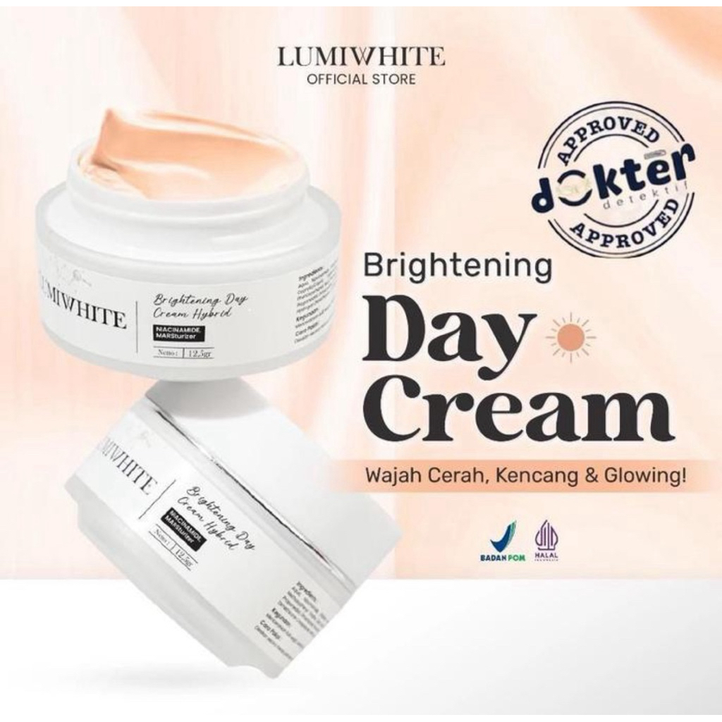Lumiwhite Brightening Day Cream Hybrid / Day Cream Pemutih Wajah / Skincare Wajah Lumiwhite Brighten