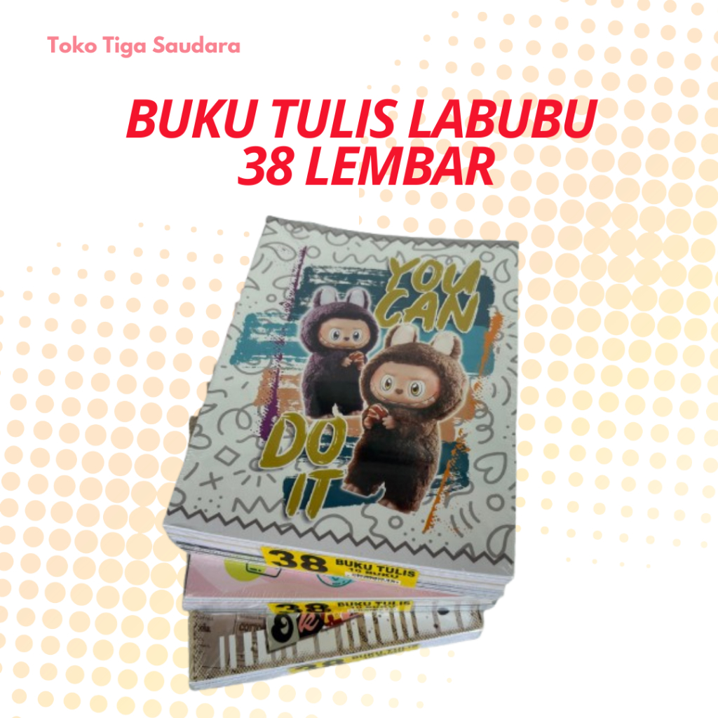 

Buku Tulis Labubu 38 Lembar 1 Pack Isi 10 Buku