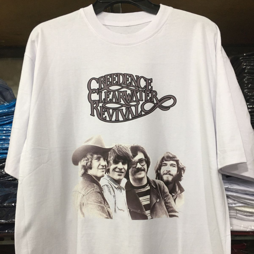 Kaos Creedence Clearwater Revival CCR Band Tshirt Casual Unisex T-SHIRT Bahan Katun New Cotton Tees