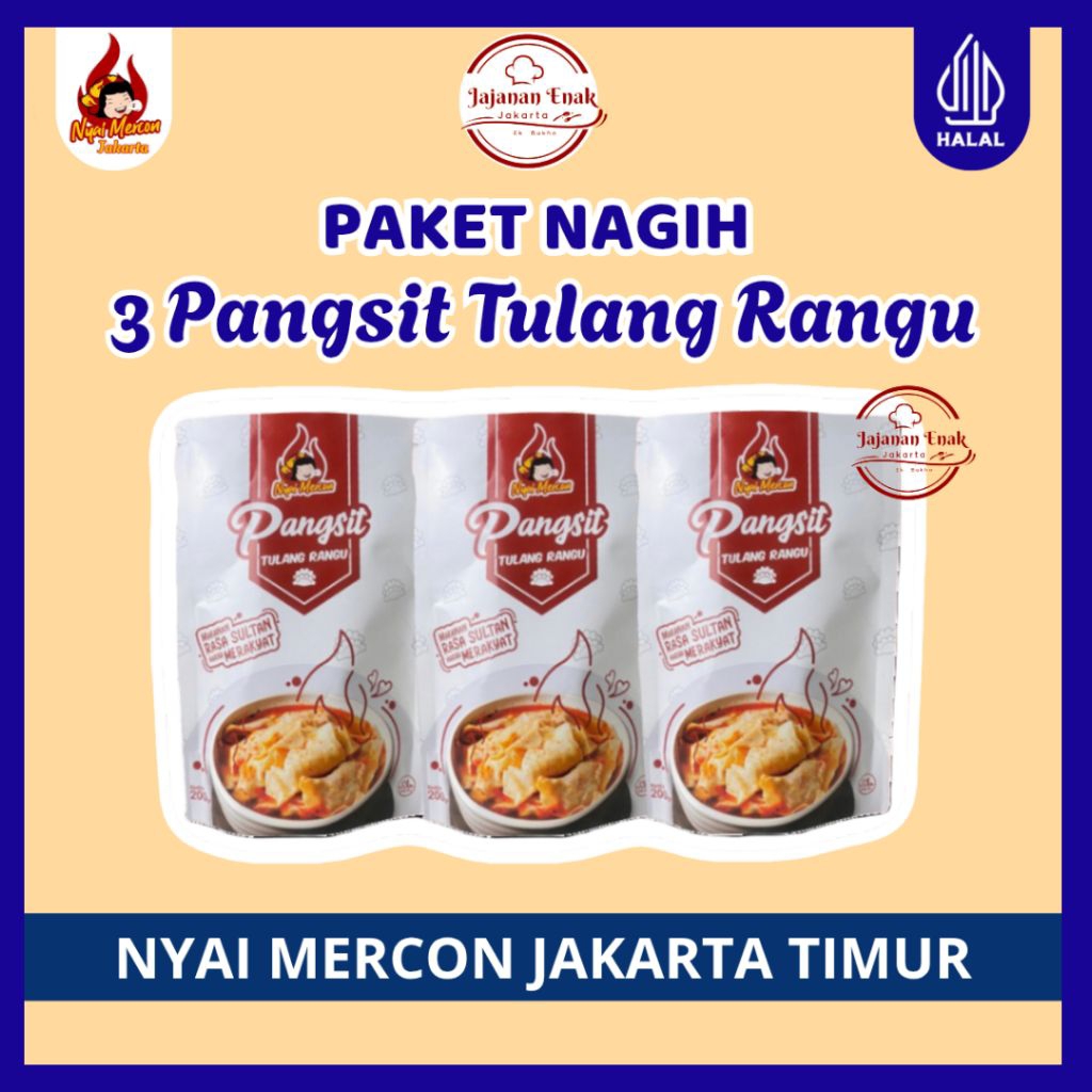 

PAKET NAGIH 3 PANGSIT TULANG RANGU NYAI MERCON