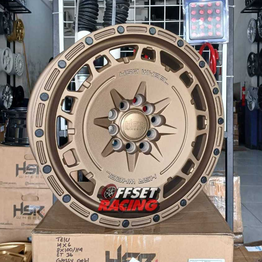 Velg HSR R16 Mobil Ertiga Innova Sienta Xpander BRV Velg Mobil HSR ARFAK Ring 16 Lebar 7