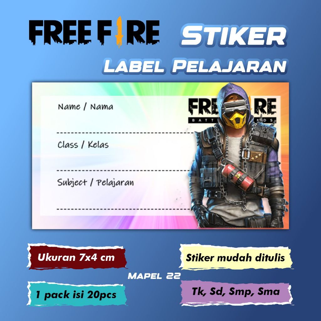 

Stiker Label Pelajaran Nama Kelas Karakter