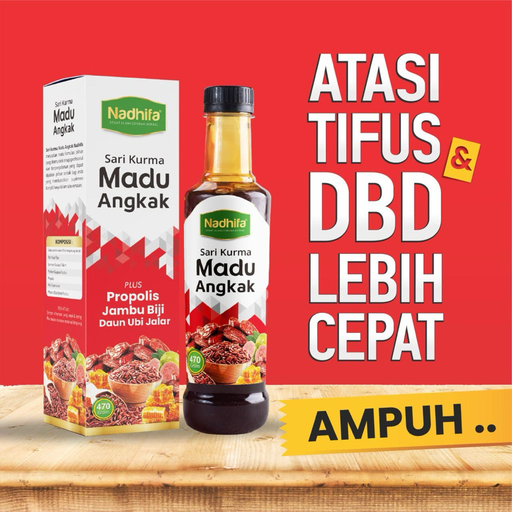 

SAKURA Sari Kurma Madu Angkak Darusyifa & Nadhifa Plus Propolis Jambu Biji Daun Ubi Jalar ORIGINAL - 470gr
