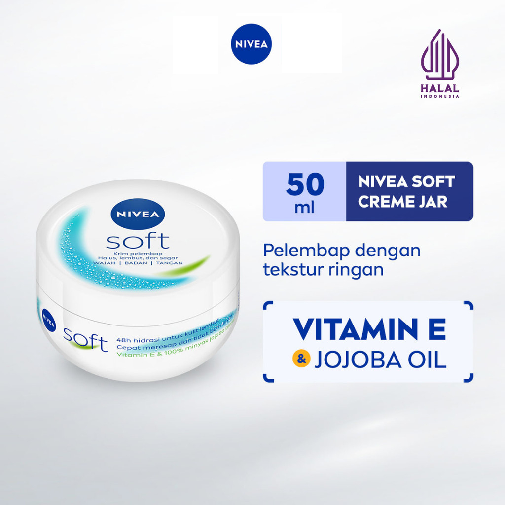 Nivea Soft Creme - Pelembab Wajah dan Tubuh