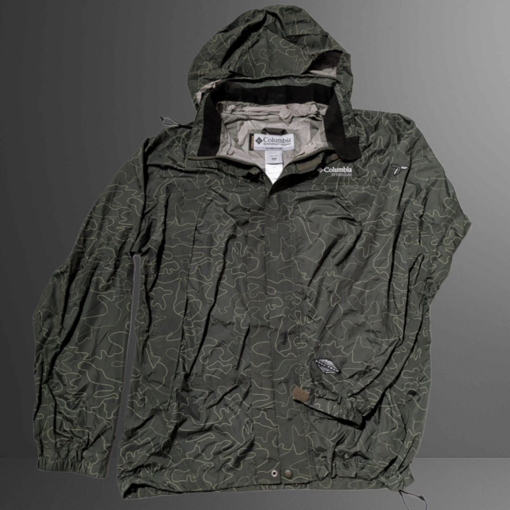 Jacket Outdoor Gunung Columbia Titanium Omni Tech Original Second Preloved