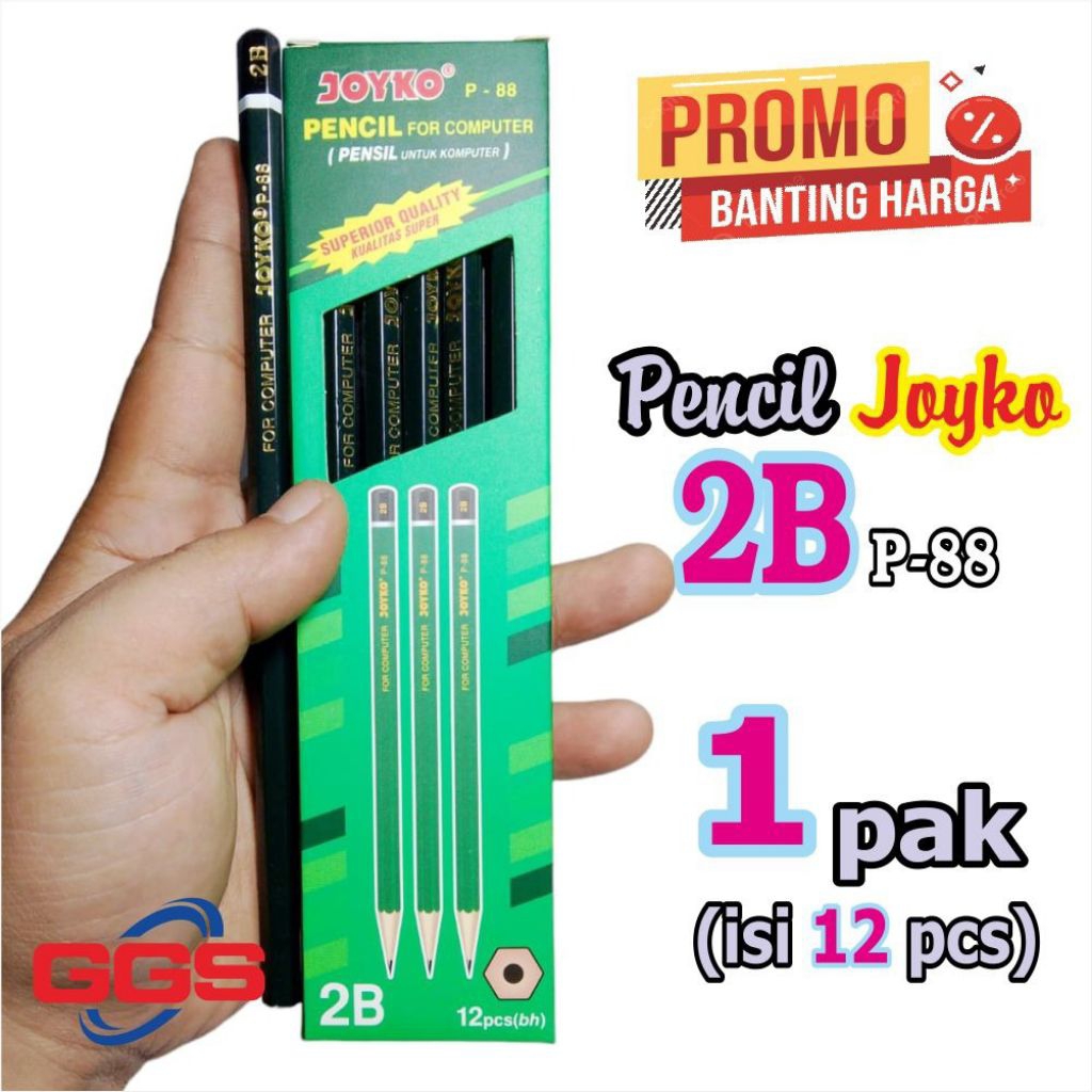 

PROMO HARGA MURAH PENSIL 2B PENSIL JOYKO P-88 2B PENCIL JOYKO 2B HARGA 12 PCS
