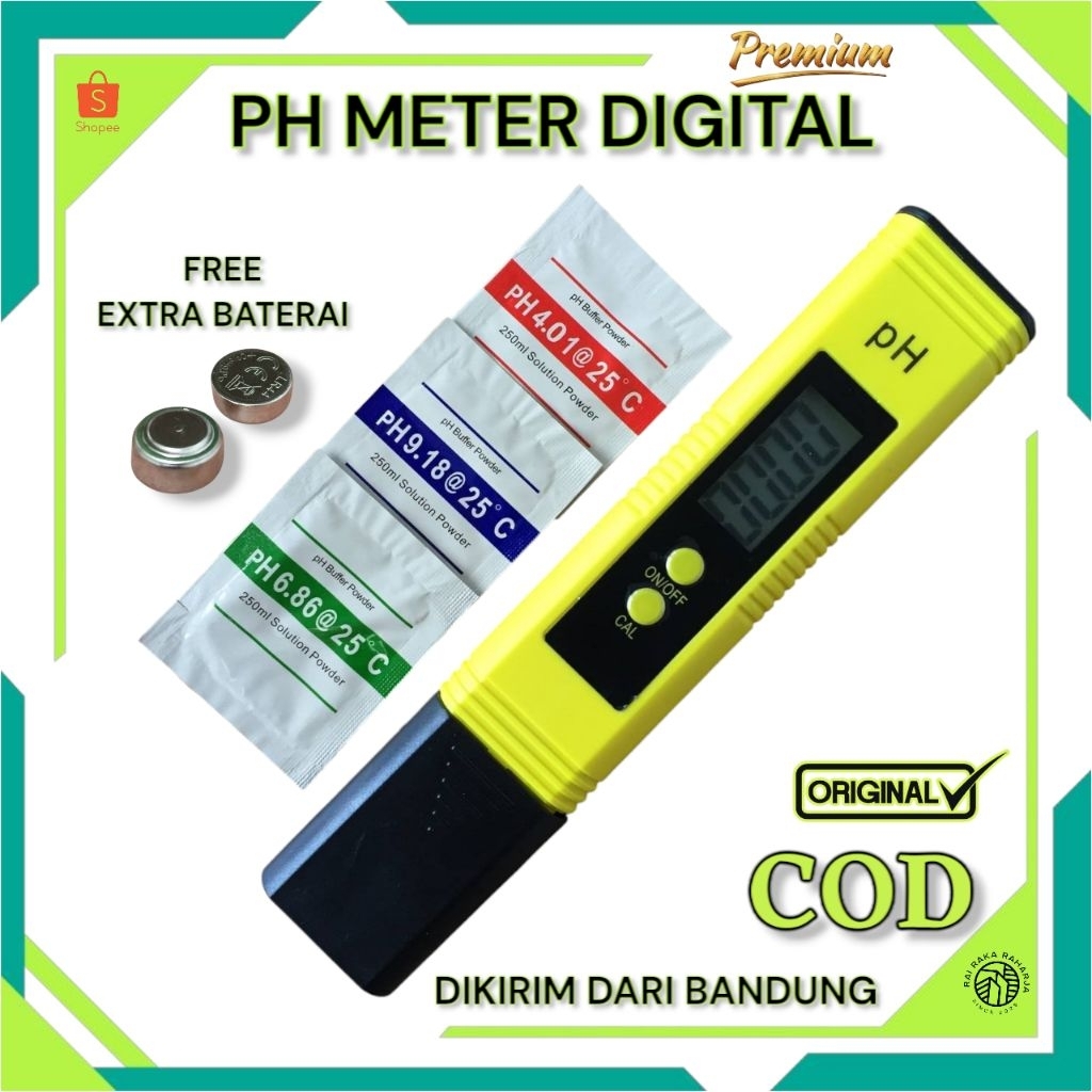 Alat Ukur PH Meter Digital Alat Pengukur Kadar PH Air Hidroponik Akuarium