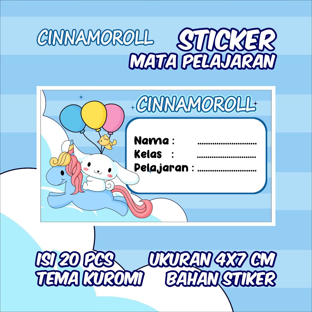 

Stiker Label Pelajaran Nama Kelas Karakter