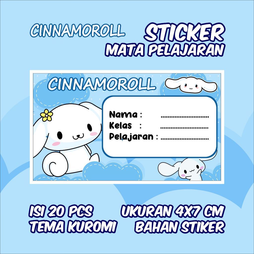 

Stiker Label Pelajaran Nama Kelas Karakter