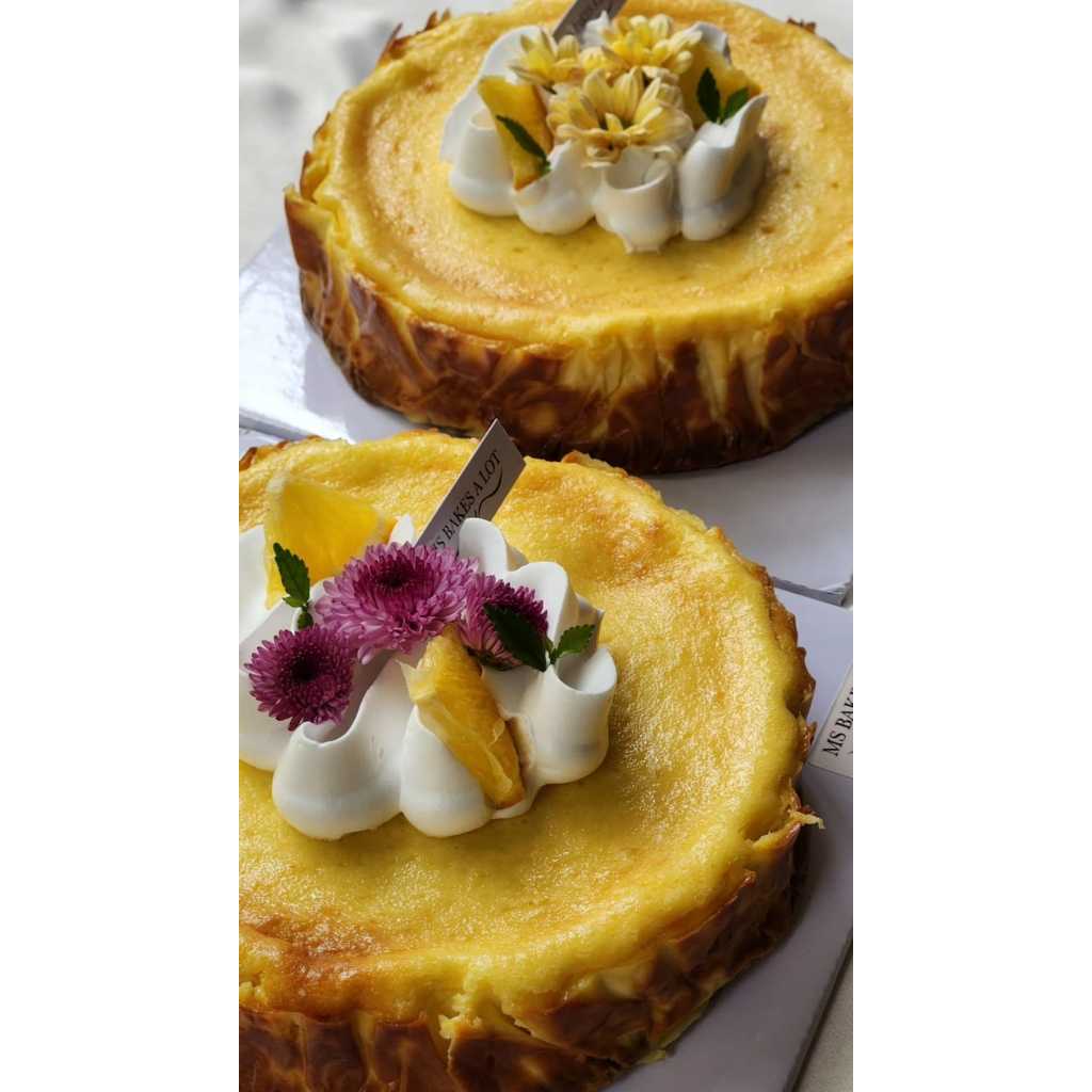 

Ms Bakes a Lot - Peach Cheesecake 15 cm 20 cm Birthday Cake Hampers Kue Gift Premium