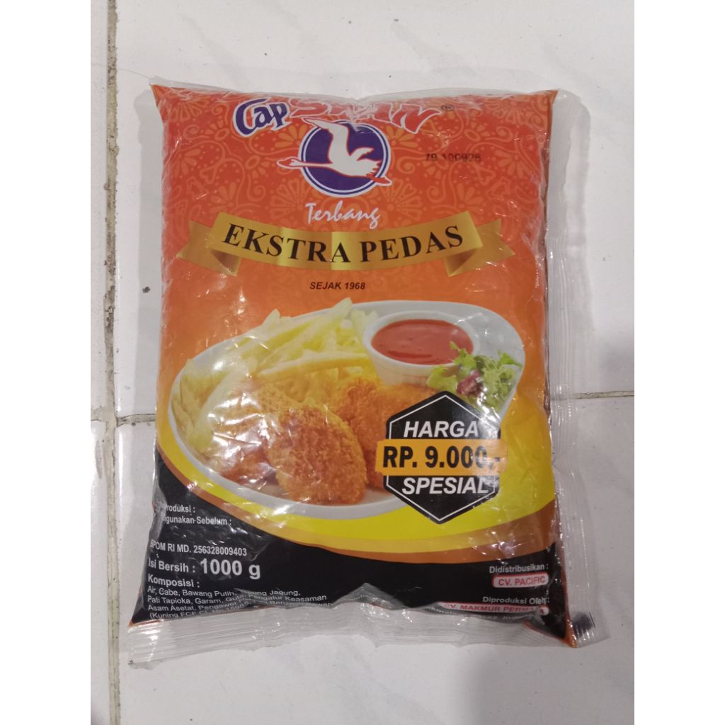 

Cap Swan Terbang Extra Pedas Bantal 1000gr