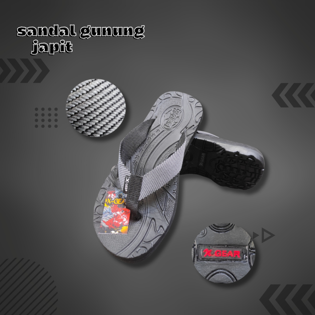 SANDAL GUNUNG JAPIT,sol karet