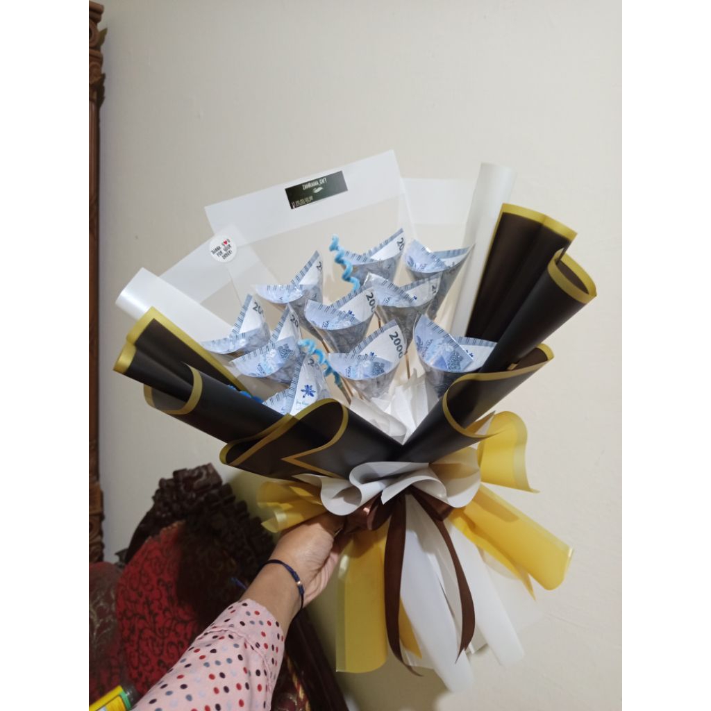 buket uang 20 lembar