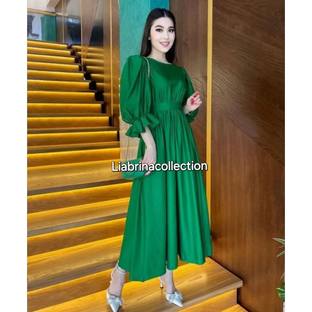 Rafika Dress Kondangan,Dress Pesta Mewah,Dress Jumbo Ld 90 - 140 Cm