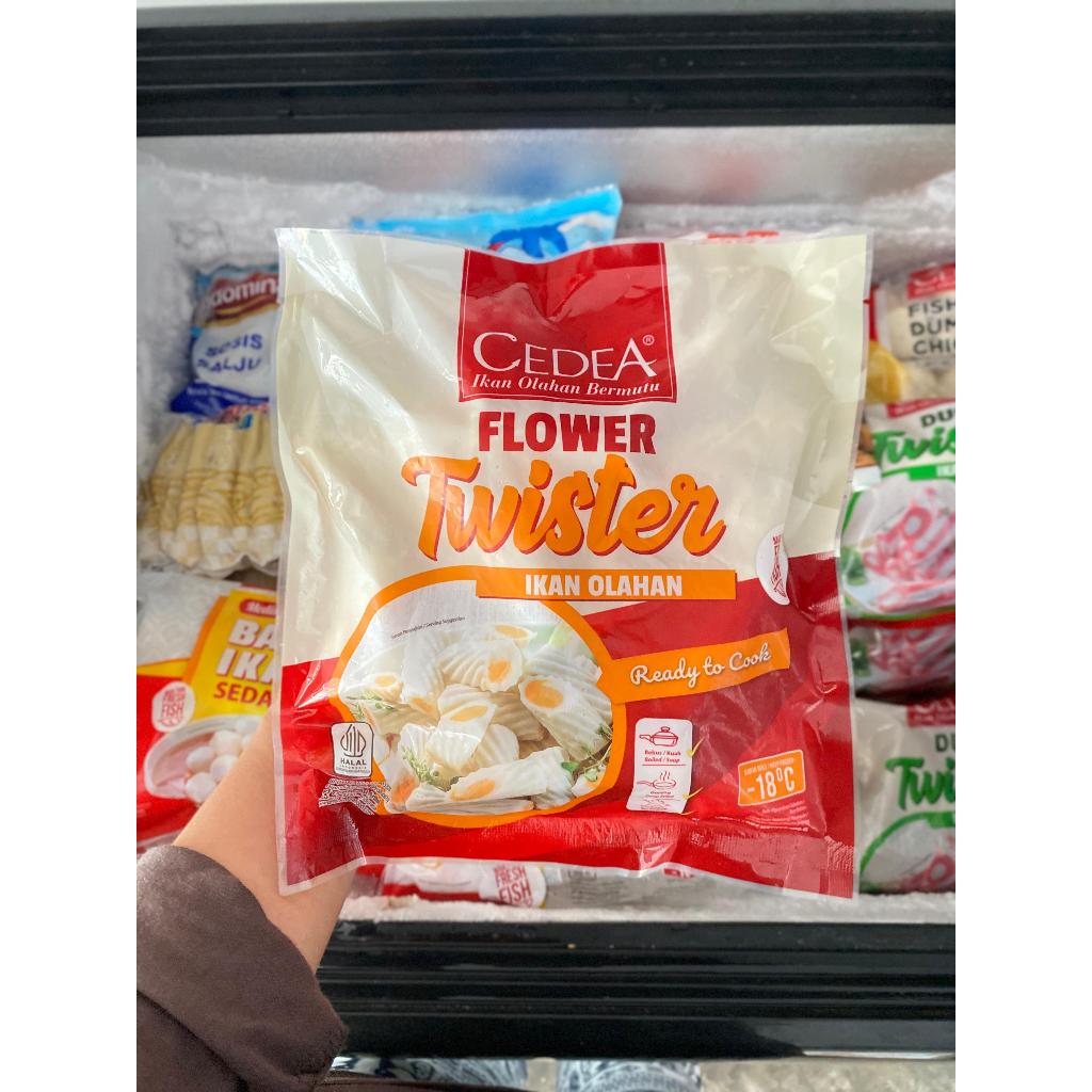 

Cedea Flower Twister 500gr - Delicious Seafood Treat / TOPPING SEBLAK / AYU PUTRI FROZEN FOOD