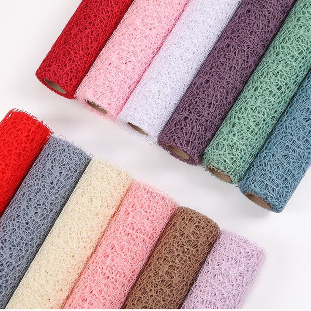 

Kertas Buket Jaring Mesh Korean - Flower Wrapping Paper Polynet Korea - Kertas Bunga - Bouquet Paper