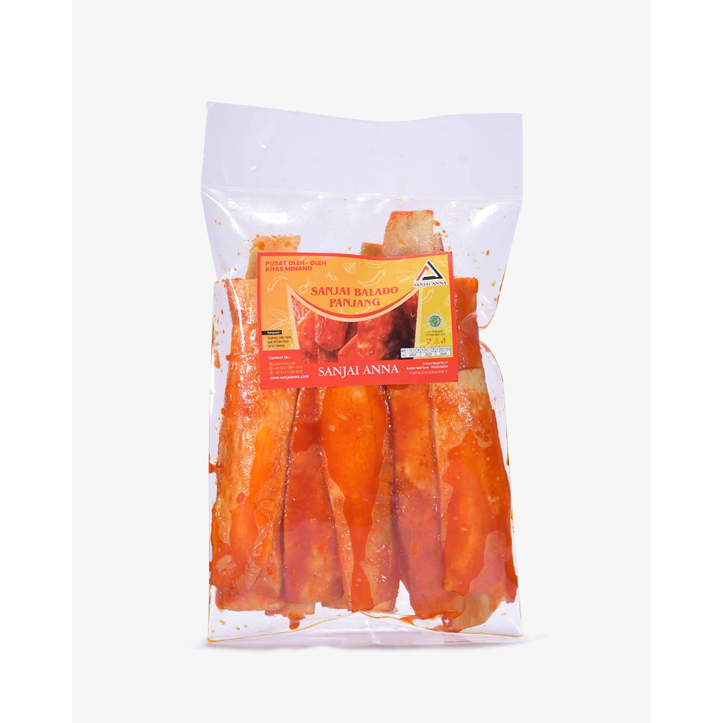 

Keripik Sanjai Minang Panjang Kripik balado panjang pedes manis Sanjai Rina Kripik Balado Kripik Balado Panjang