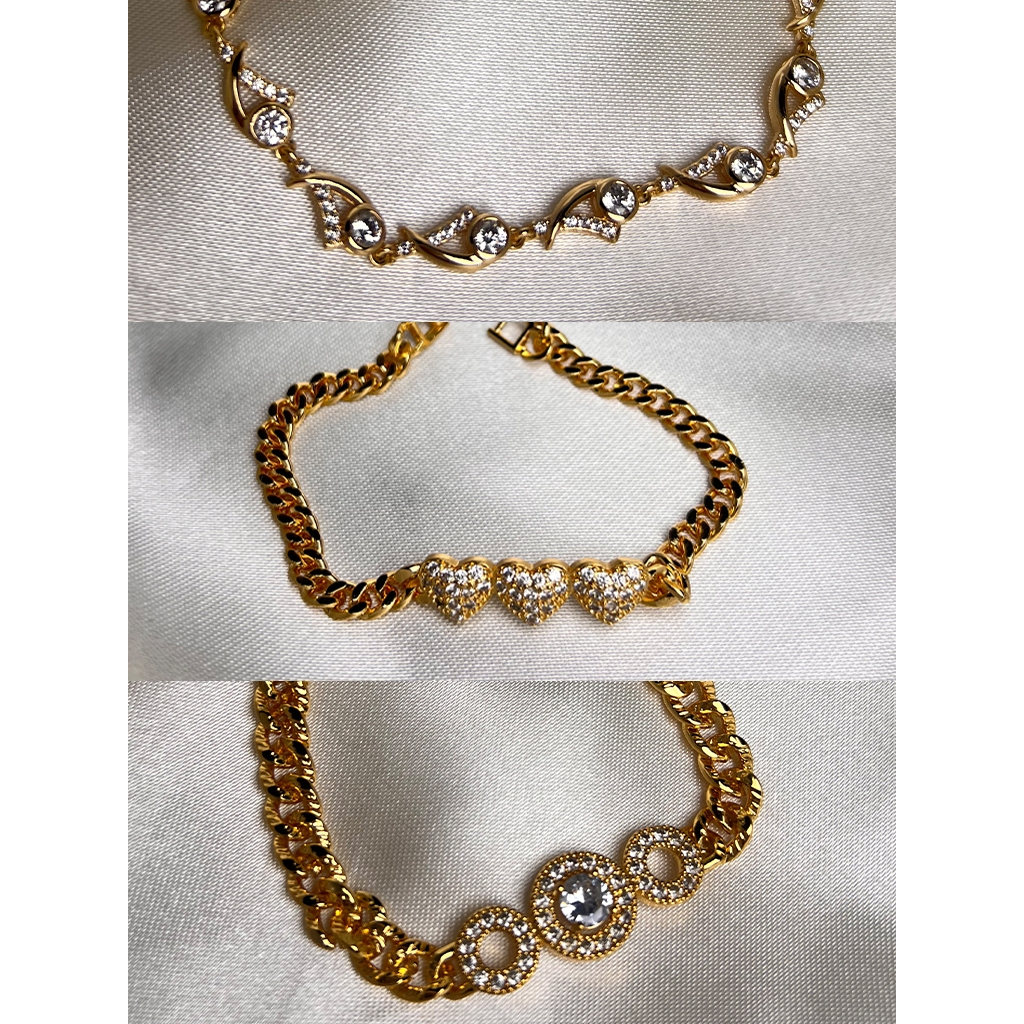 Gelang Wanita Anti Karat Lapis Emas 18K