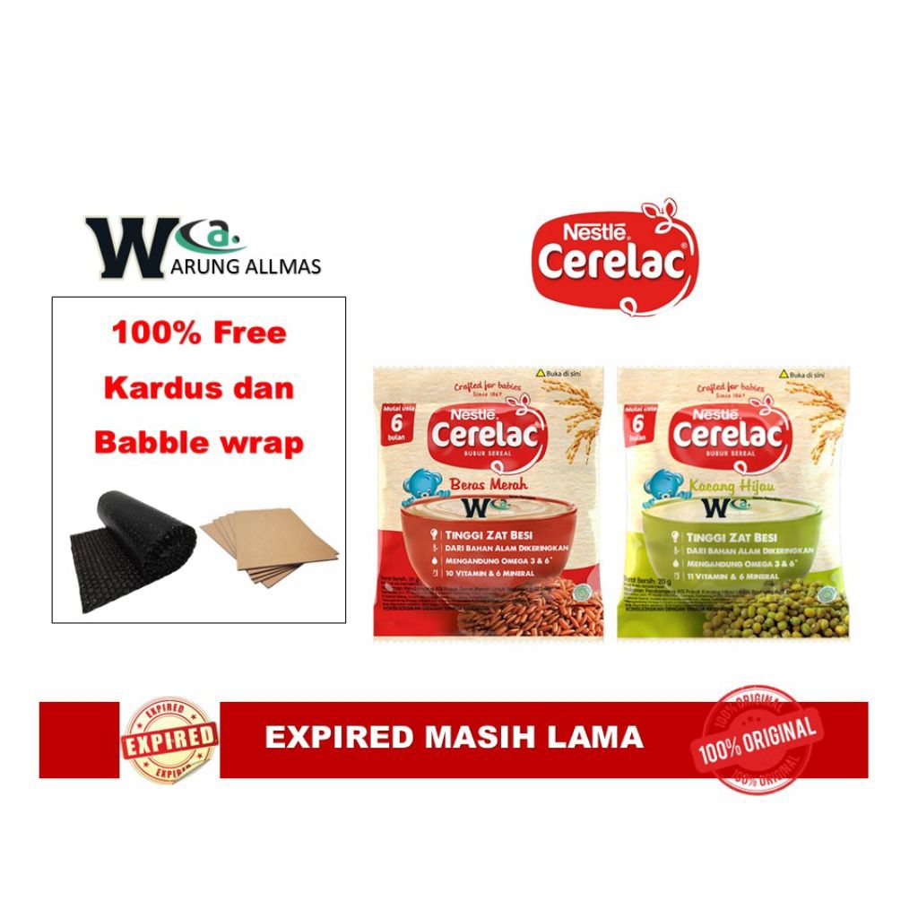 Cerelac Beras Merah dan Cerelac Kacang Hijau