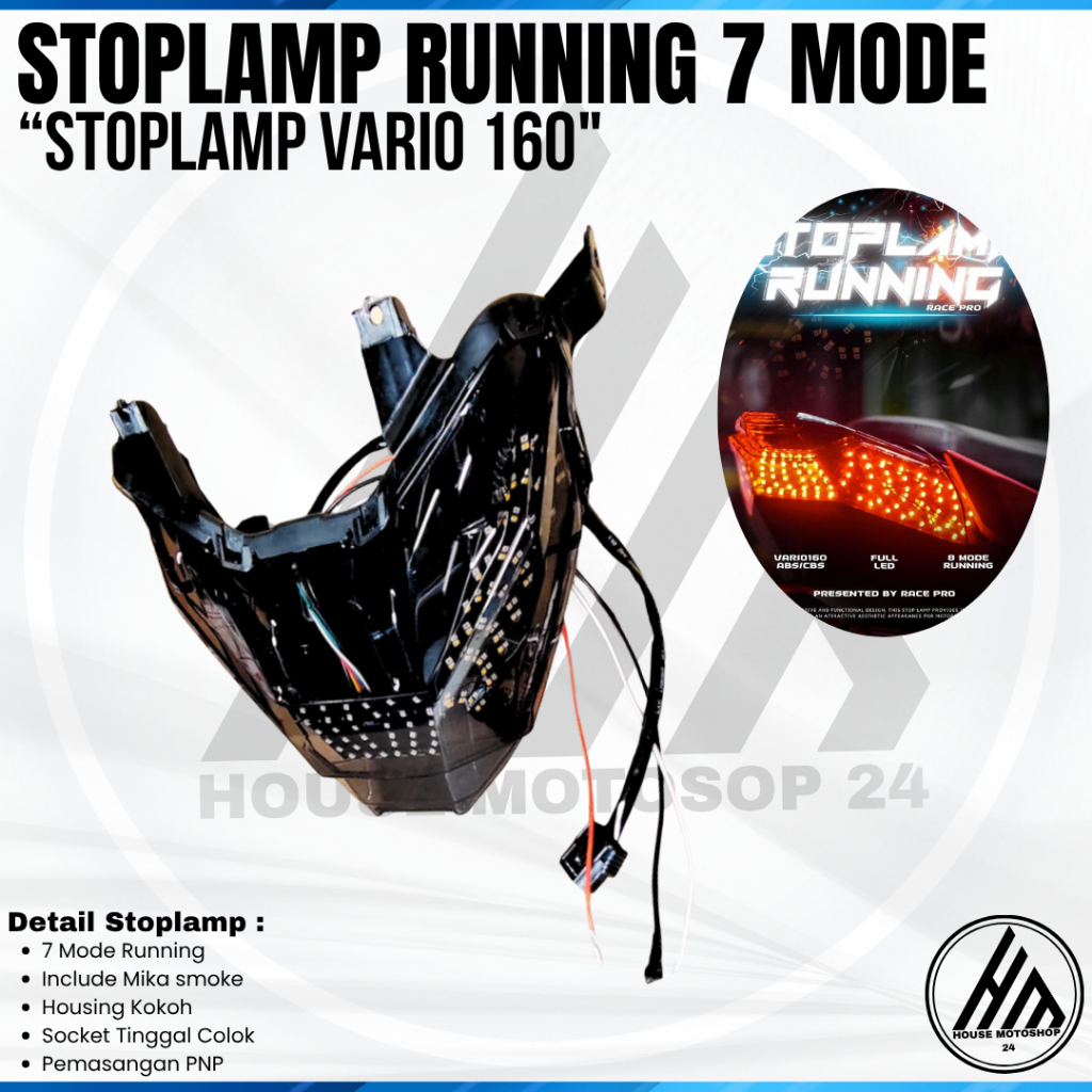 Rejeki.Maju Stoplamp Running Vario 160 Abs Cbs Modul Stoplamp Running Vietnampart Mika Smoke Vario