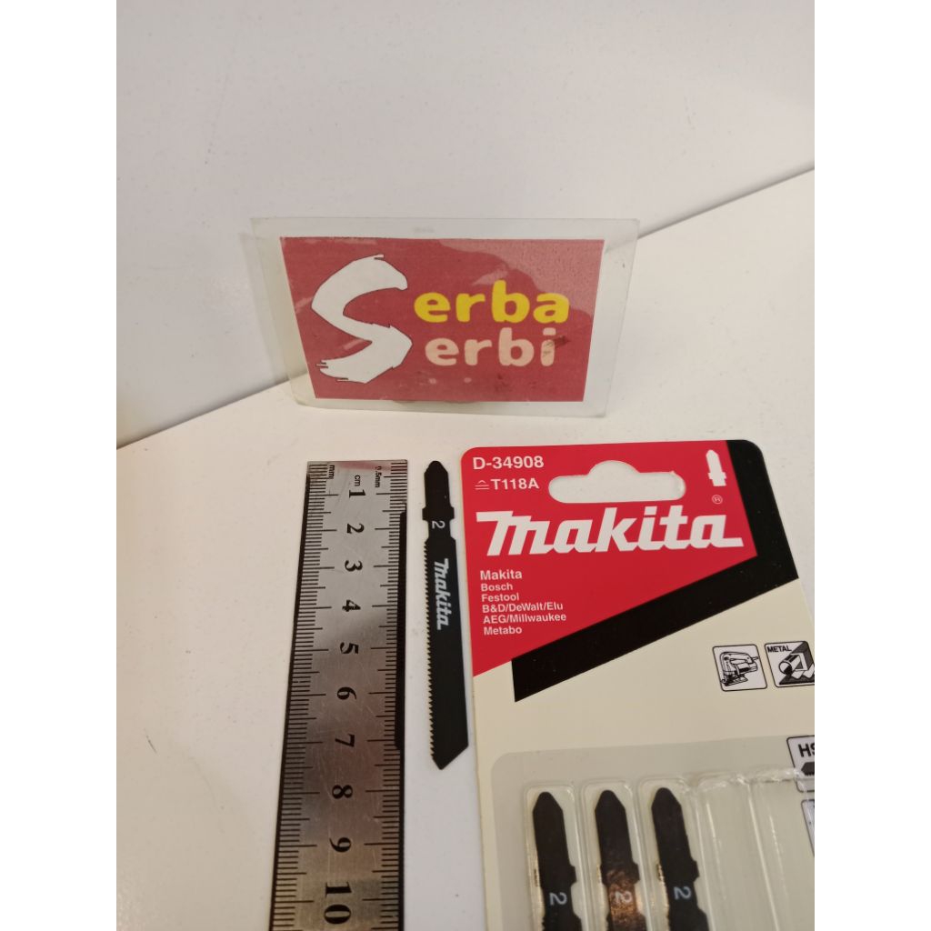 -/PCS T118A MAKITA-Mata jigsaw belah gergaji potong kayu triplek metal
