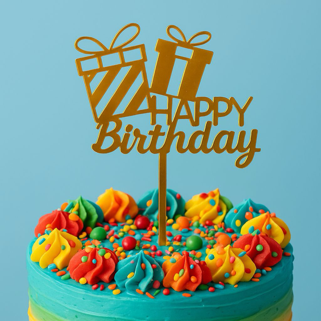 Topper Ultah Happy Birthday Akrilik 10pcs  T721