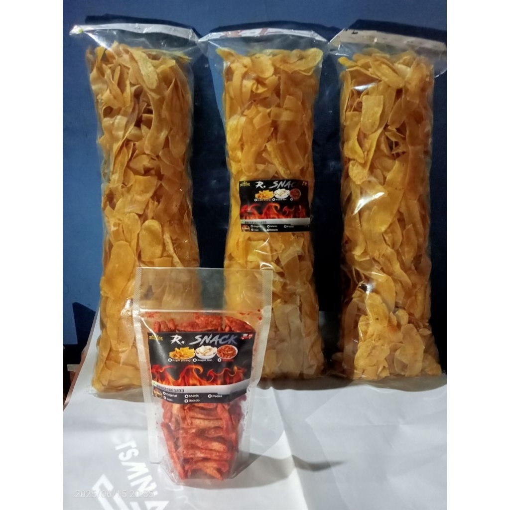 

Kripik Pisang 1Kg Renyah*Gurih Berbagai varian rasa asin pedas manis