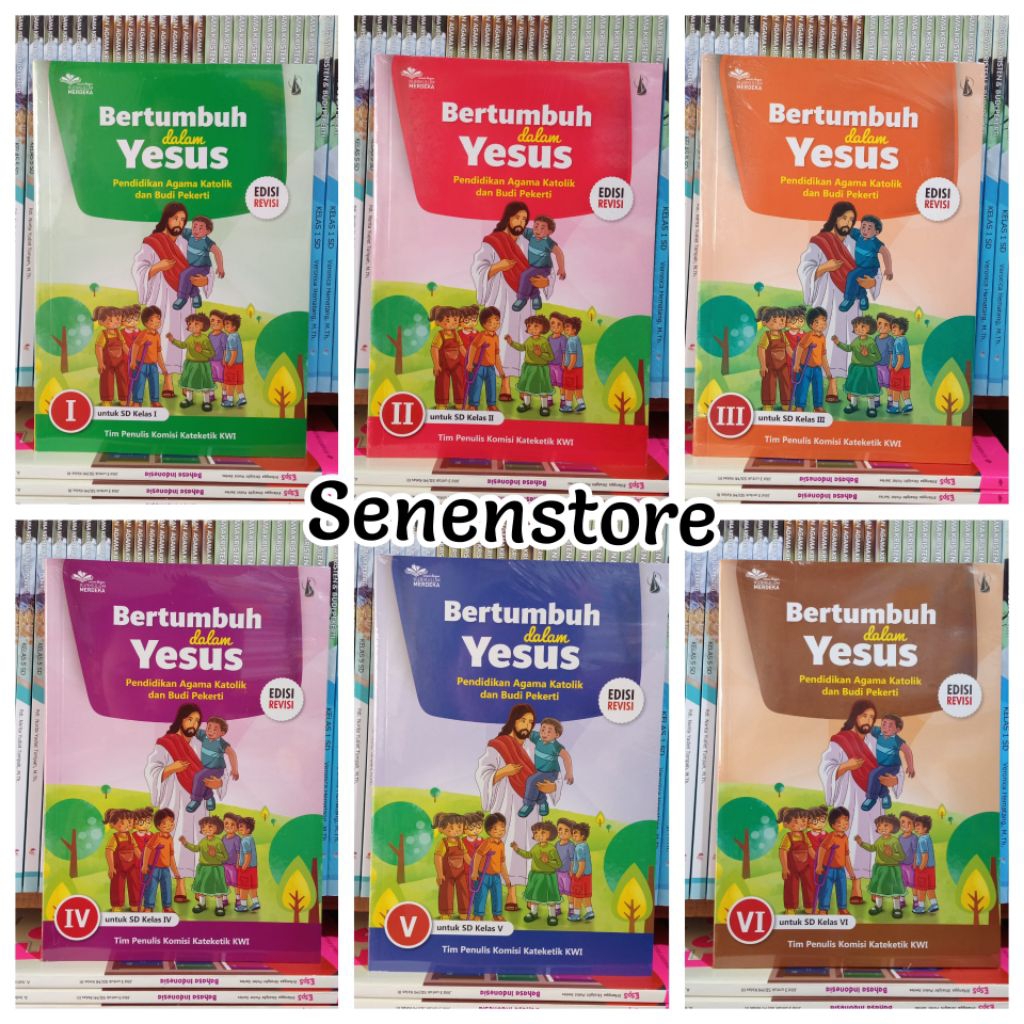 Buku Agama Katolik Bertumbuh Dalam YESUS Kelas 1 2 3 4 5 6 SD Kurikulum Merdeka Revisi Kanisius