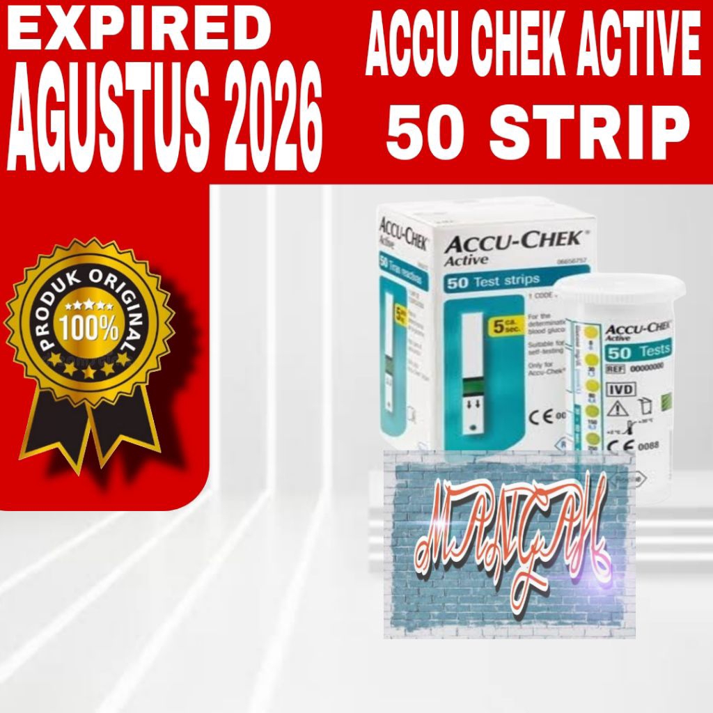 Accu Chek Active 50/AccuChekActive/Accuchek/Strip Gula Accu Chek Active isi 50 Strip Original