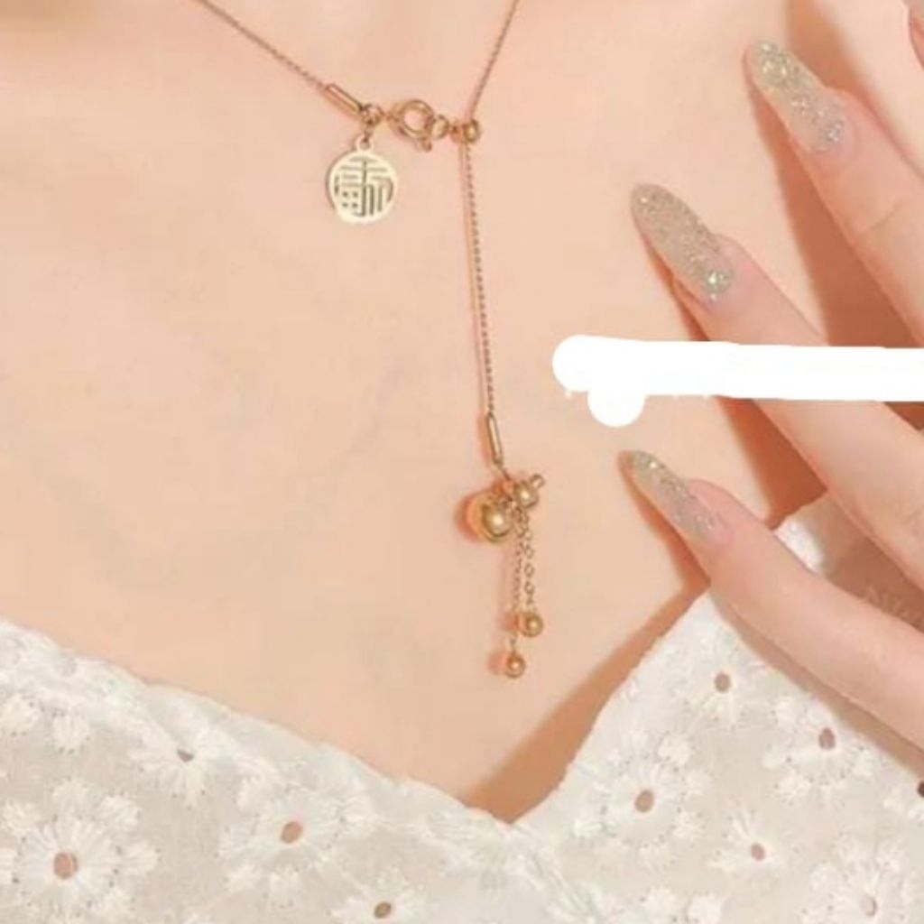 KALUNG LIONTIN BIJI LADA KOREAN STYLE