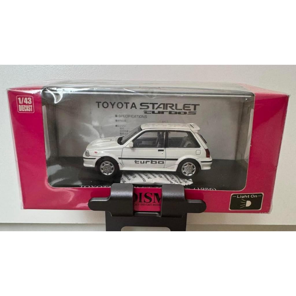 DISM 1/43 Diecast Toyota Starlet Turbo Putih