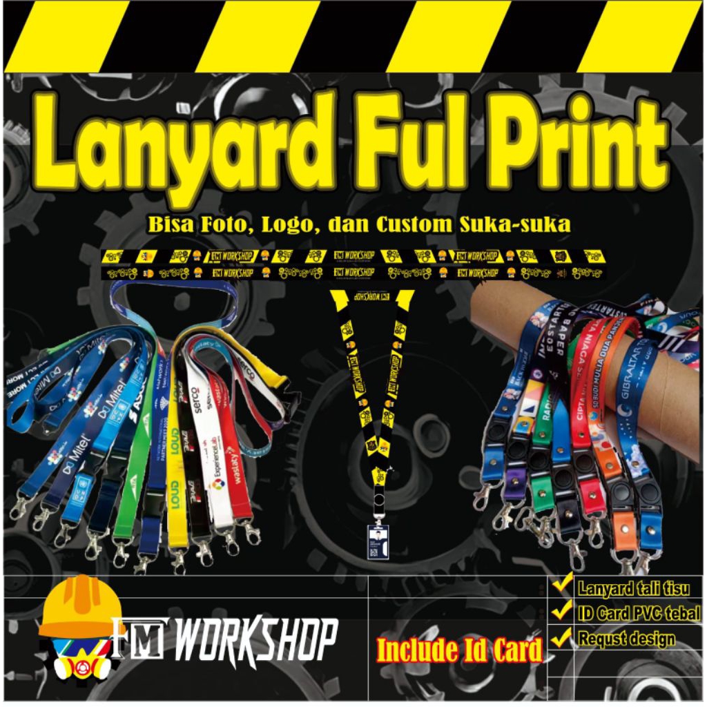 

lanyard full print custom, id cardi