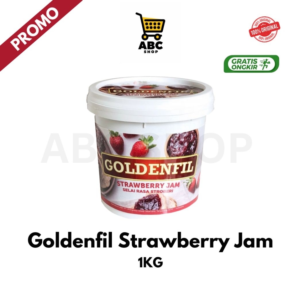

Goldenfil Strawberry Jam / Selai Stroberi Goldenfil 1KG
