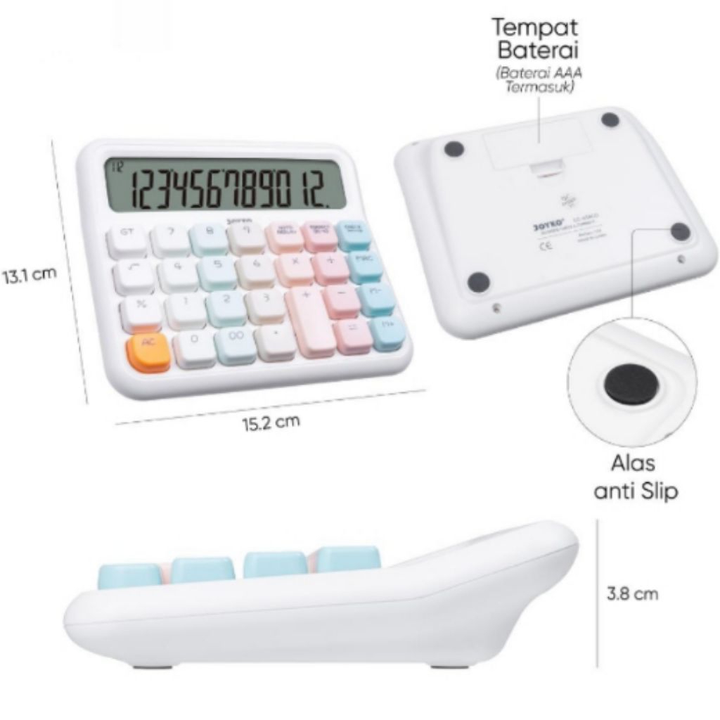 

Kalkulator Candy Button Colour 12 Digits Check Calculator Tombol Warna Warni Dua Belas Digit Correct