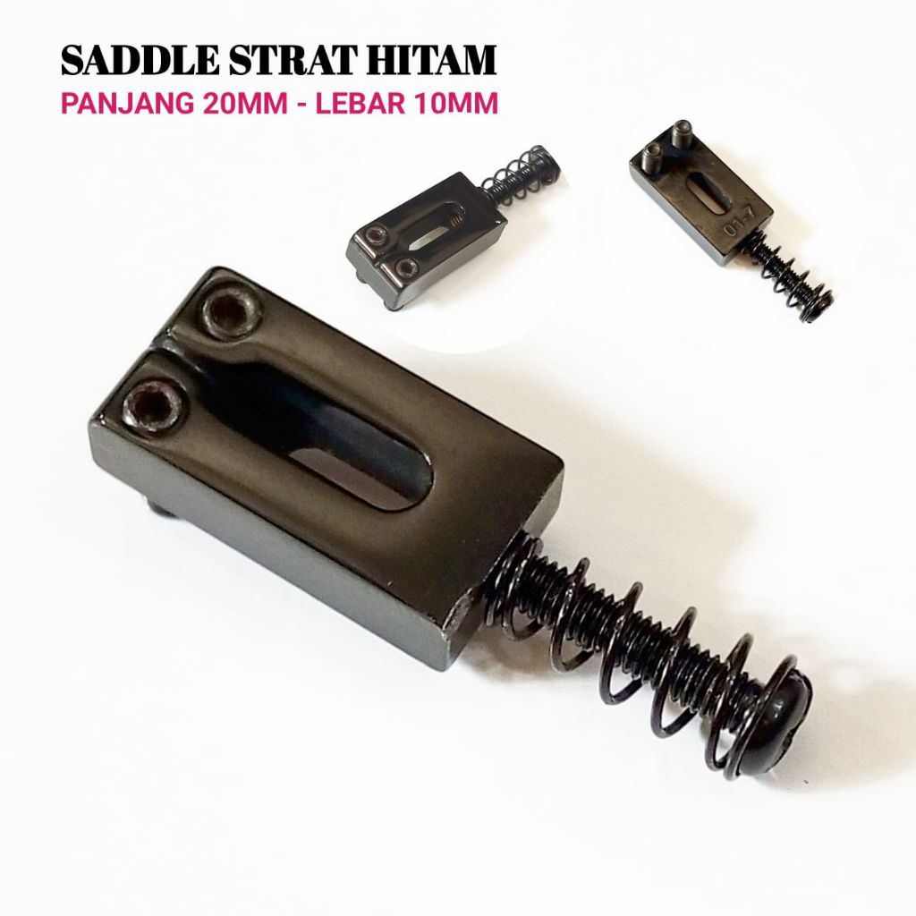 Saddle Bridge Gitar Elektrik Model Stratocaster Telecaster Squier Bacchus Hitam