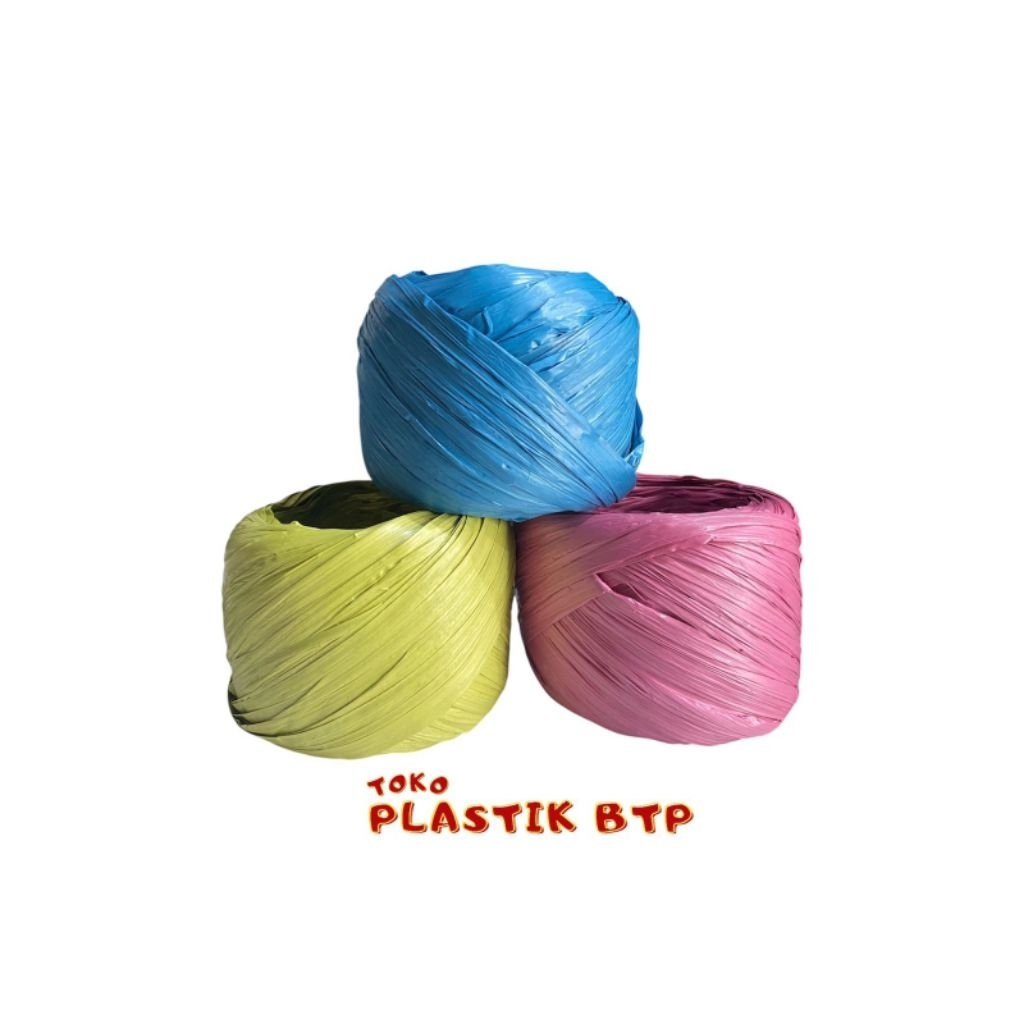 

Tali Rafia Plastik Gulungan Kecil Warna 1 Roll
