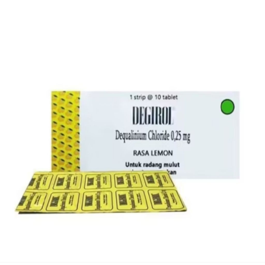 Degirol Tablet Hisap 1 Strip - Obat Sakit Tenggorokan (AS)